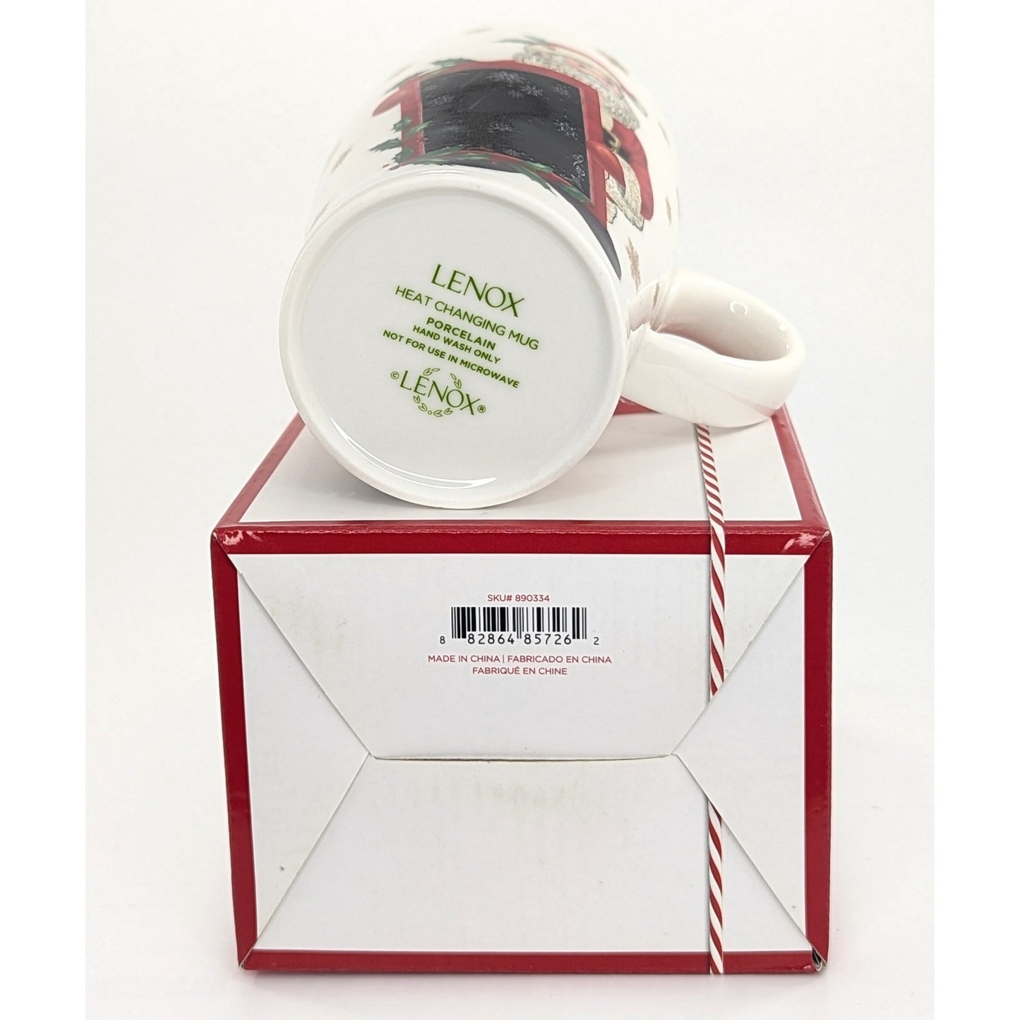 Lenox Christmas Heat Changing Santa Magic Mug – 14 oz Porcelain Holiday Coffee Cup, New in Box | Home