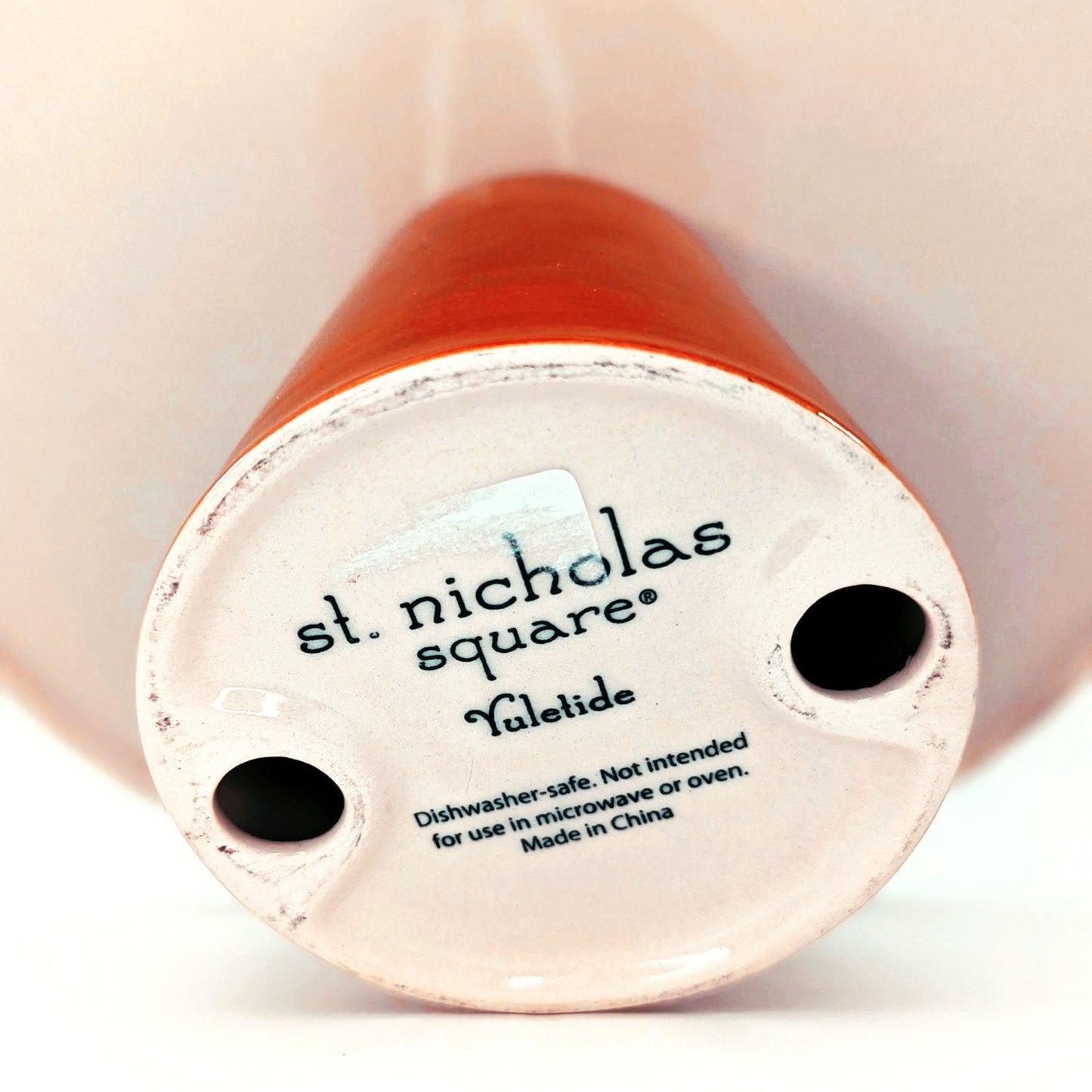 🎄 St. Nicholas Square Yuletide Collection Snowman Pedestal Tray – Vintage 2000s Christmas Servingware 🎄