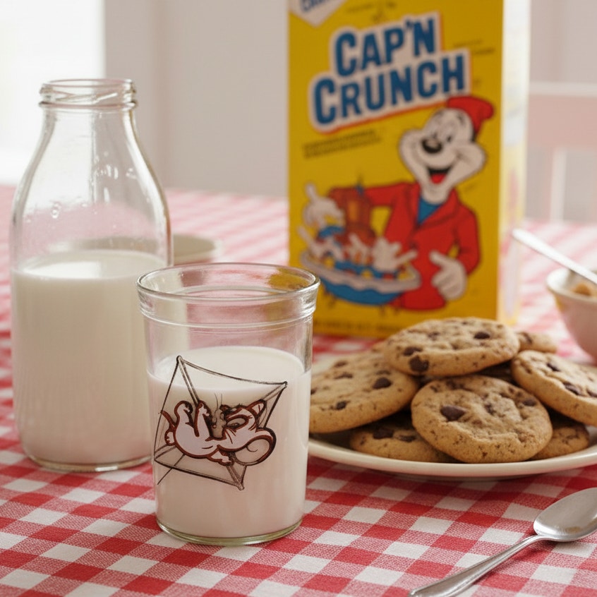 Vintage 1970s Welch’s Jelly Glass – Tom & Jerry Kids Cartoon Collectible – Retro Cup