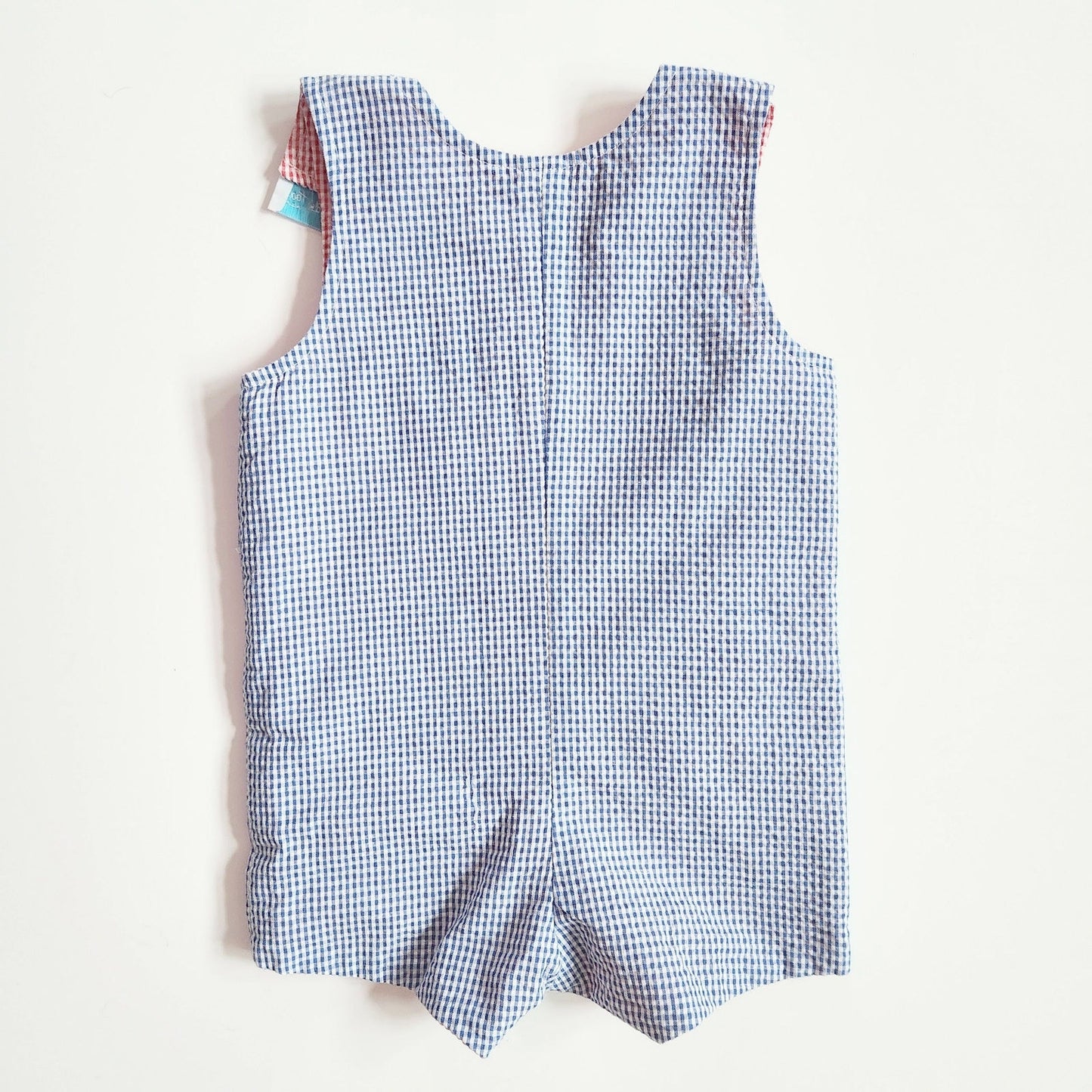 Funtasia! Too Dallas Vintage 90s Lawn Mower & American Flag Reversible Shortalls