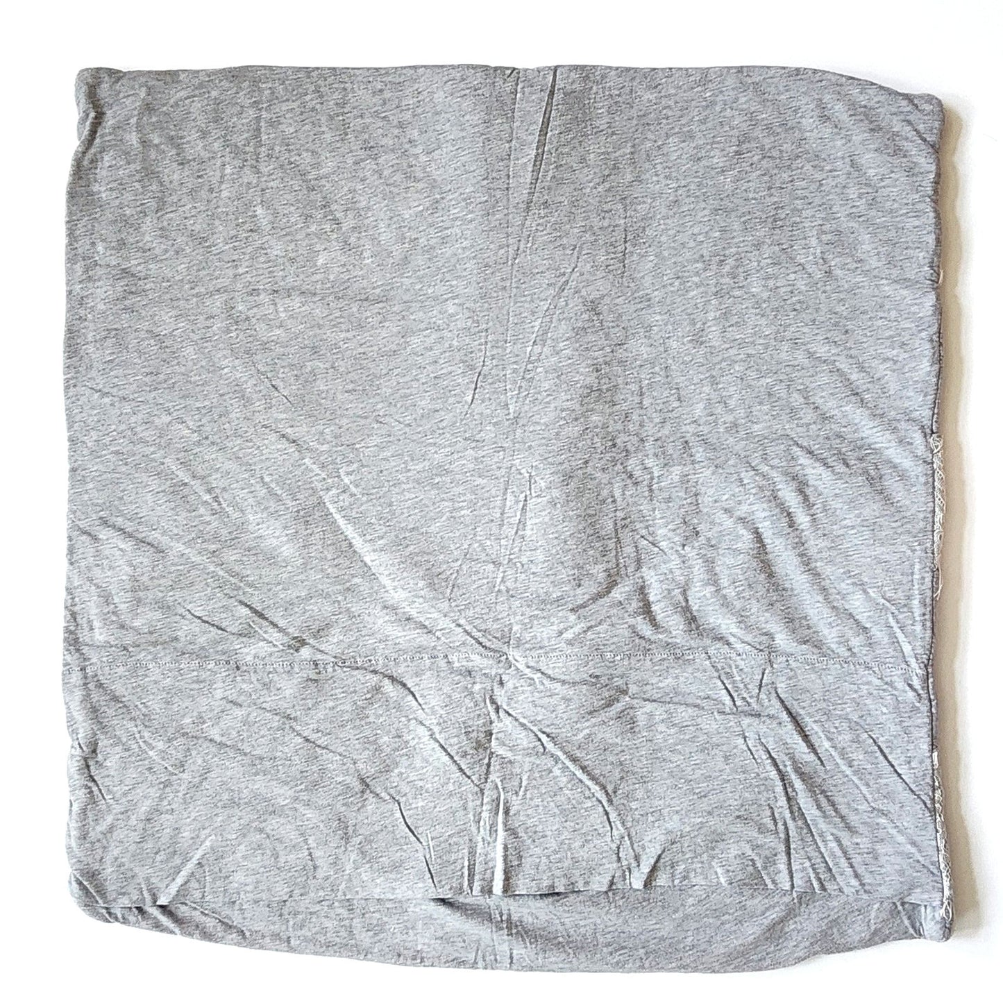 Anthropologie Gray Euro Sham Pillow Cover - Laced Jersey Collection - Discontinued Bedding