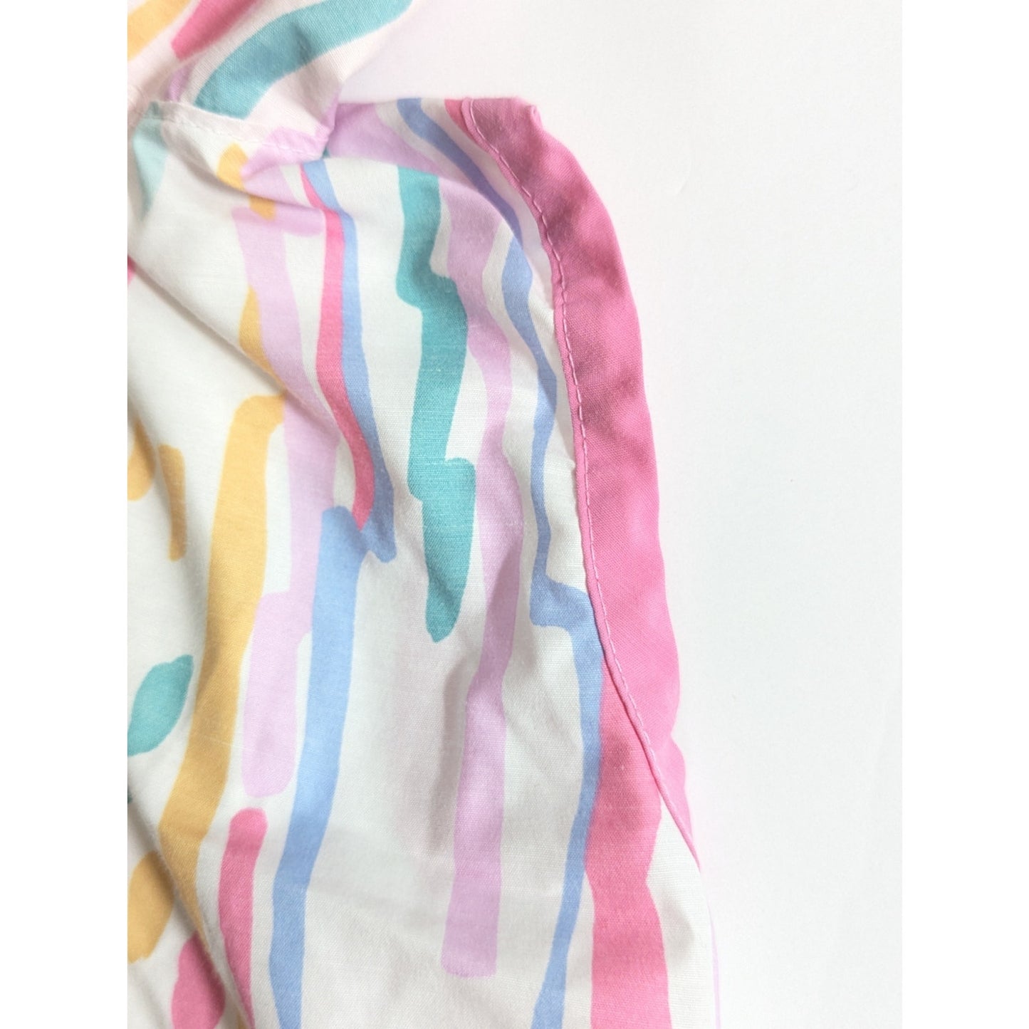 Vintage 1980s Girls Sleeveless Hooded Vest | Size 5T 5/6 | Pastel Confetti Print | Snap Button Front | Retro Summer Outerwear