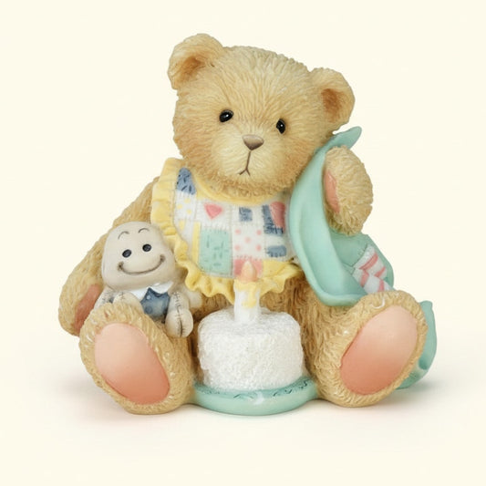 Vintage 1992 Priscilla Hillman “Age 1 – Beary Special One” Figurine | Hamilton Gifts | First Birthday Bear