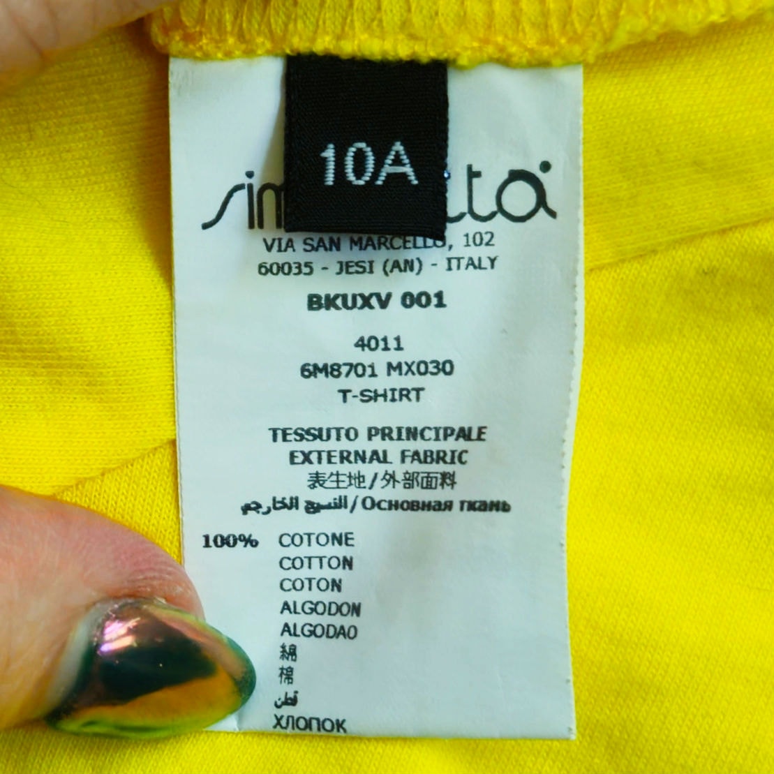 Balmain Paris Kids Logo T-Shirt | Vibrant Yellow 100% Cotton | Youth Size 10 / M