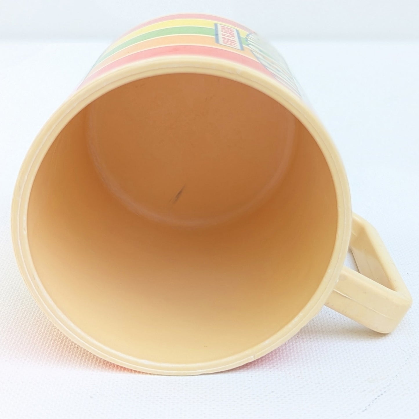 Vintage 1980s Lifesavers Five Flavor Promotional Mug – Retro Plastic Candy Cup – Bright Rainbow Home Kitchenware – Collectible Advertising Mug