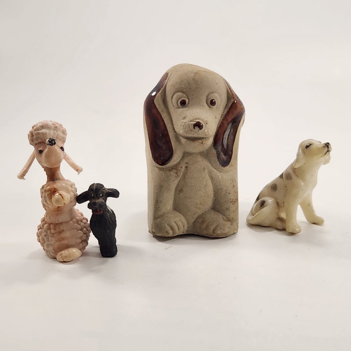 Vintage Ceramic Dog Figurines – Mid-Century Poodle, Spaniel & Dalmatian Collection
