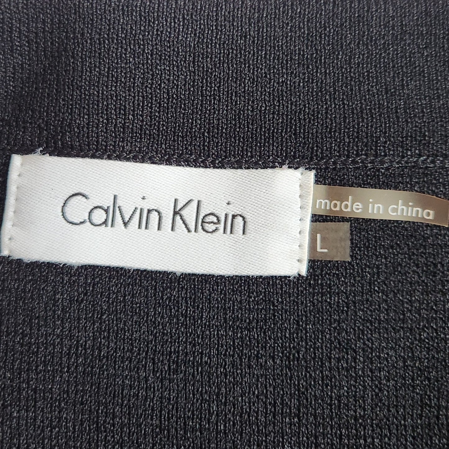 Calvin Klein Black High Rise Luxe Stretch Pencil Skirt Size Large