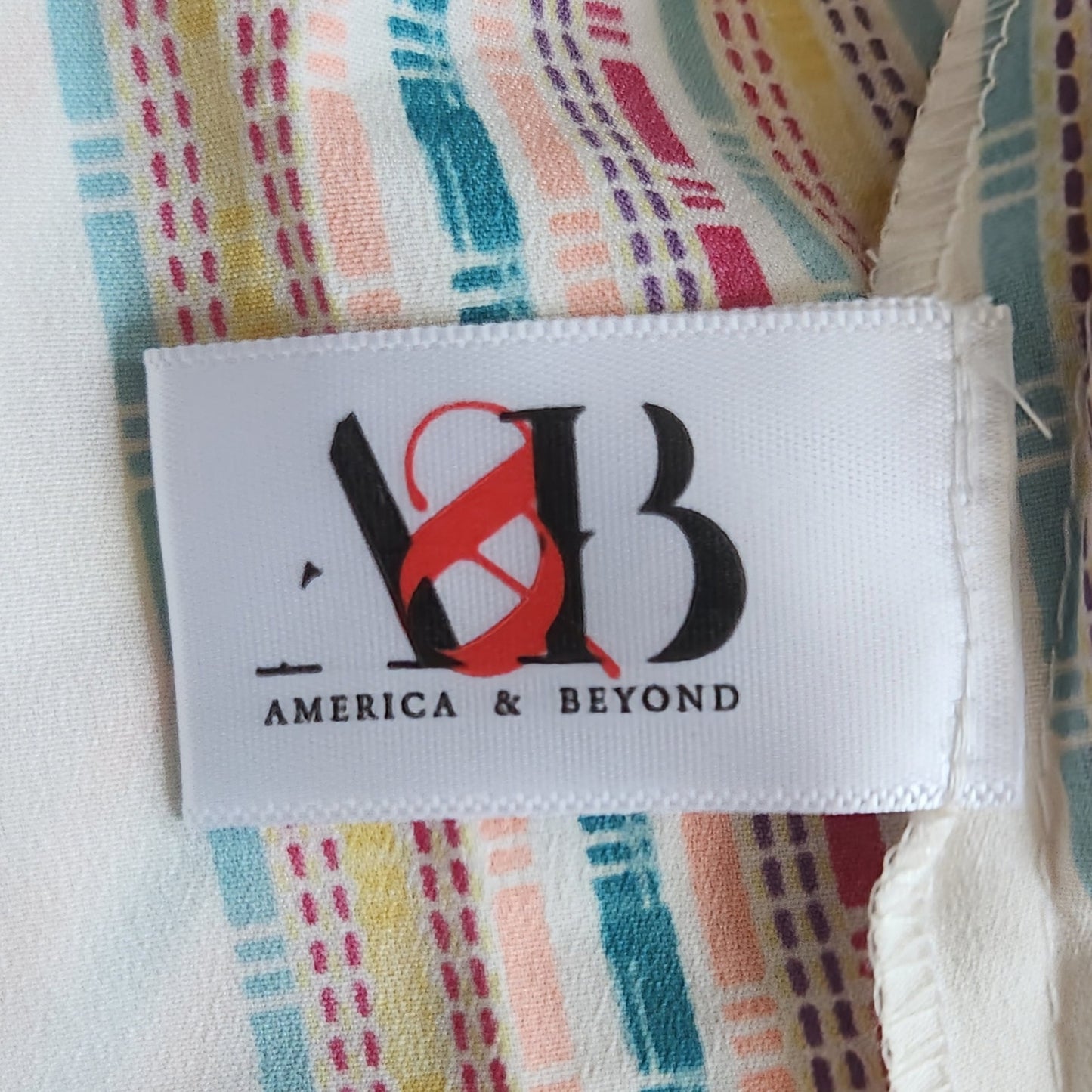 America & Beyond Rainbow Sunshine Pom Pom Beach Cover-Up Dress | Women's Size XL