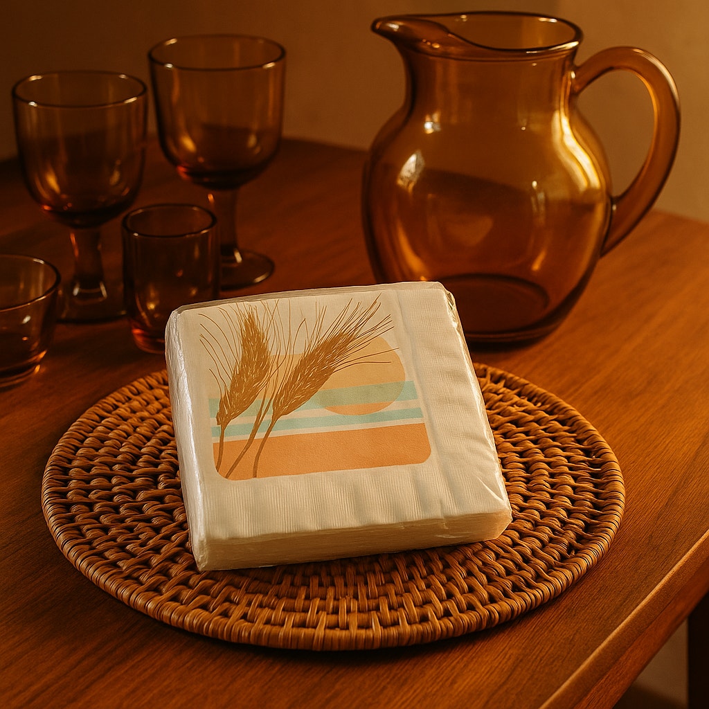 Vintage 1983 Current Wheat Sunset Luncheon Napkins – 24 Ct. 2-Ply – Sealed Package | Home Deor