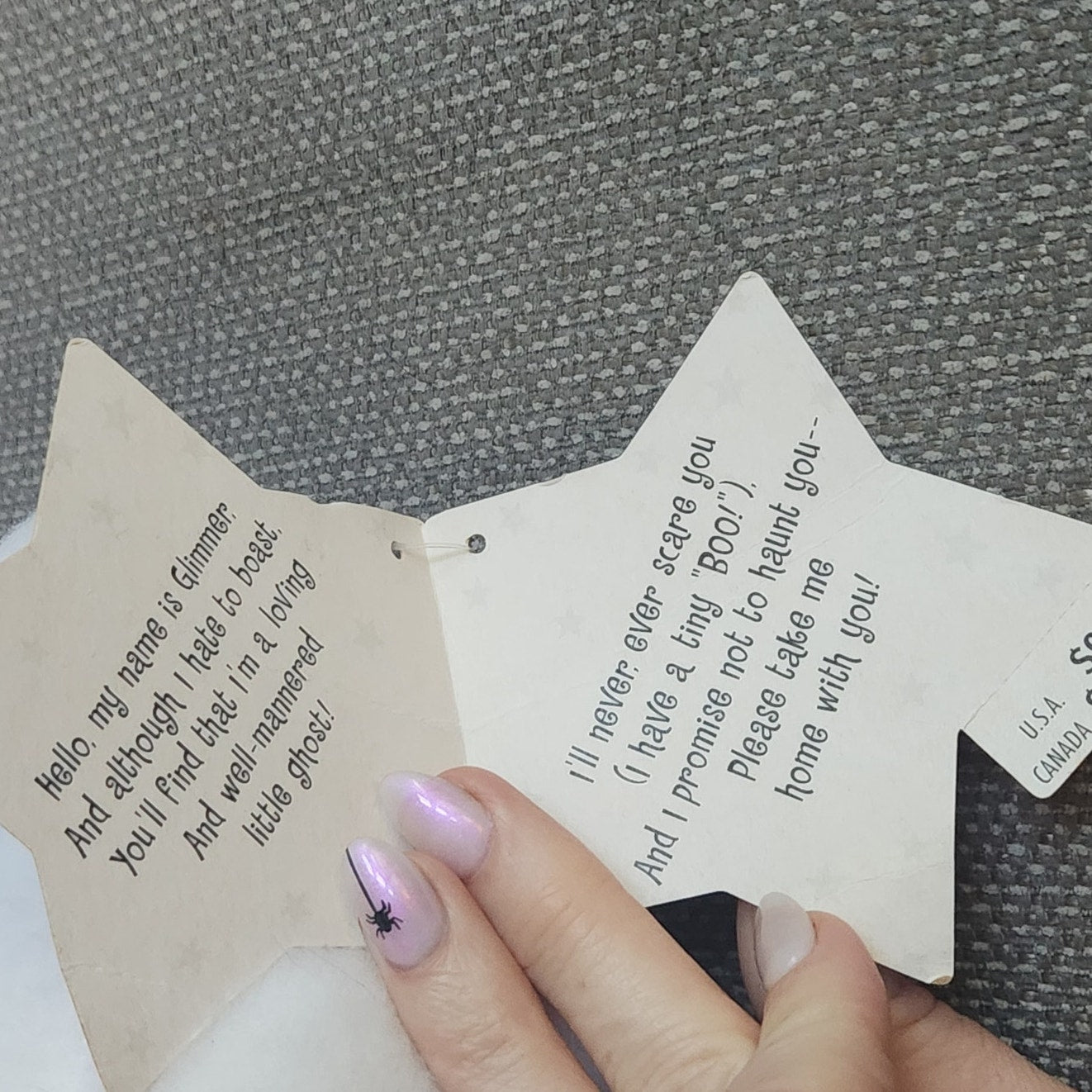 Vintage Y2K Hallmark “Glimmer the Ghost” Plush — Spooky Cute Kids Halloween Collectible