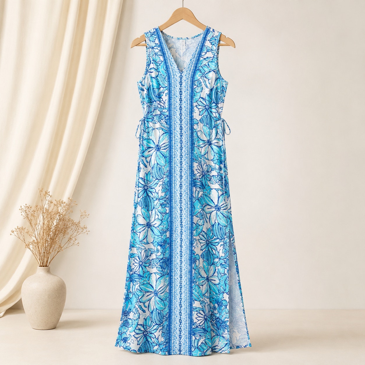 Lilly Pulitzer Donna Maxi Romper | Succulent Blue Coronado Crab | Women's 00