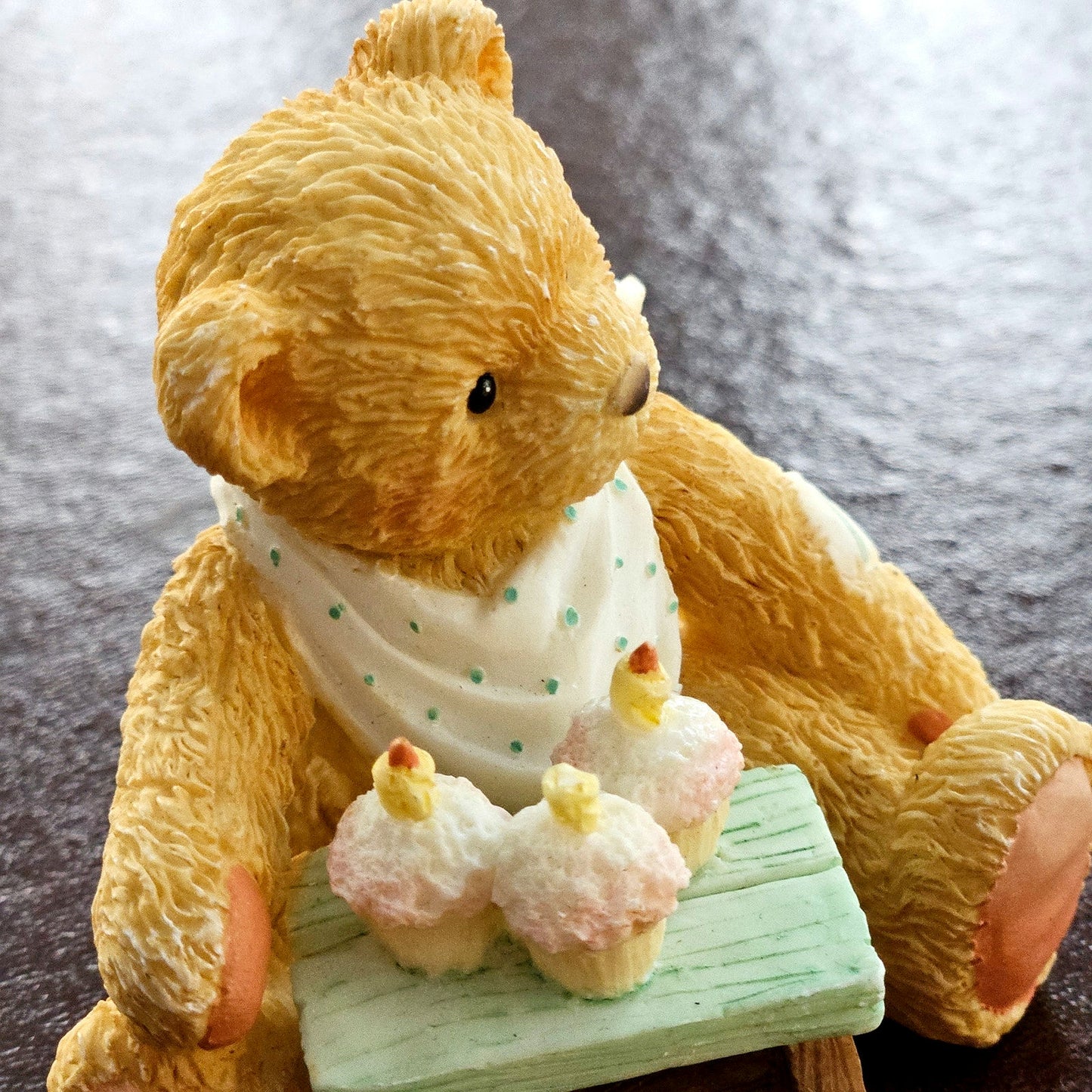 Vintage 1992 Cherished Teddies Age 3 “Three Cheers For You” Figurine | Priscilla Hillman for Enesco