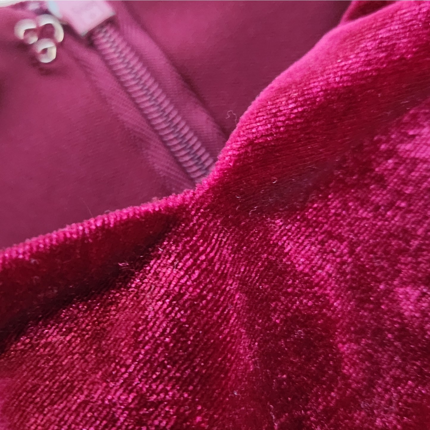 Badgley Mischka Burgundy Velvet Lace Sleeve Cocktail Dress