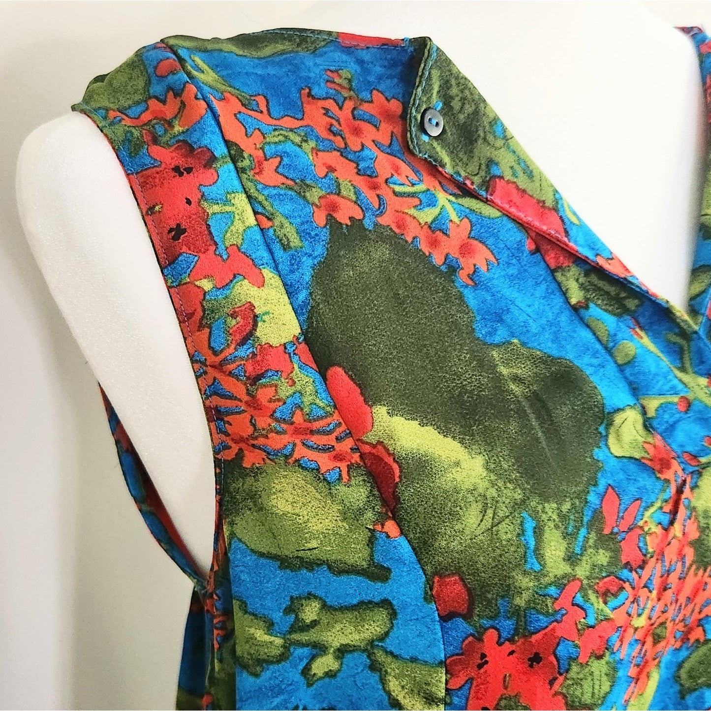 Philosophy Blue Floral Sleeveless Swing Dress – Women Size Small