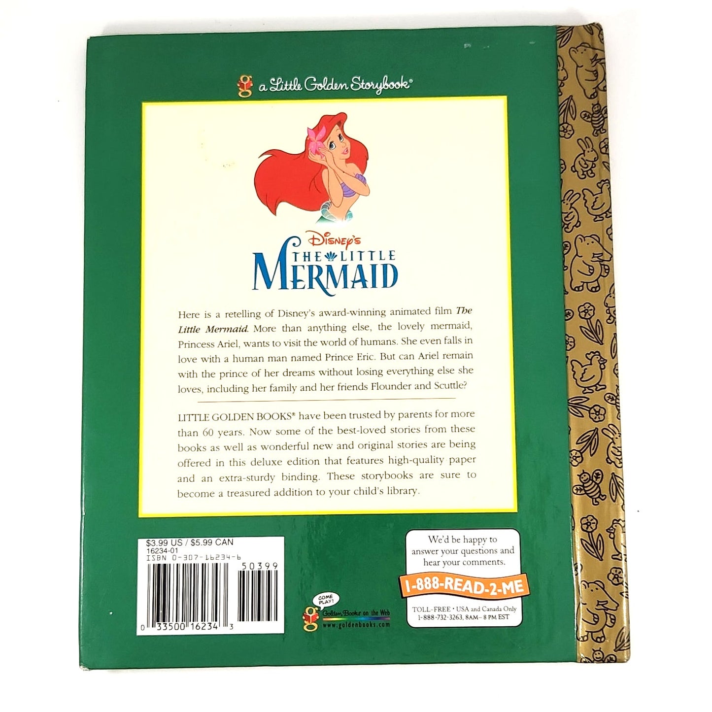 Disney’s The Little Mermaid | 1989 Little Golden Book | Near Mint First Edition