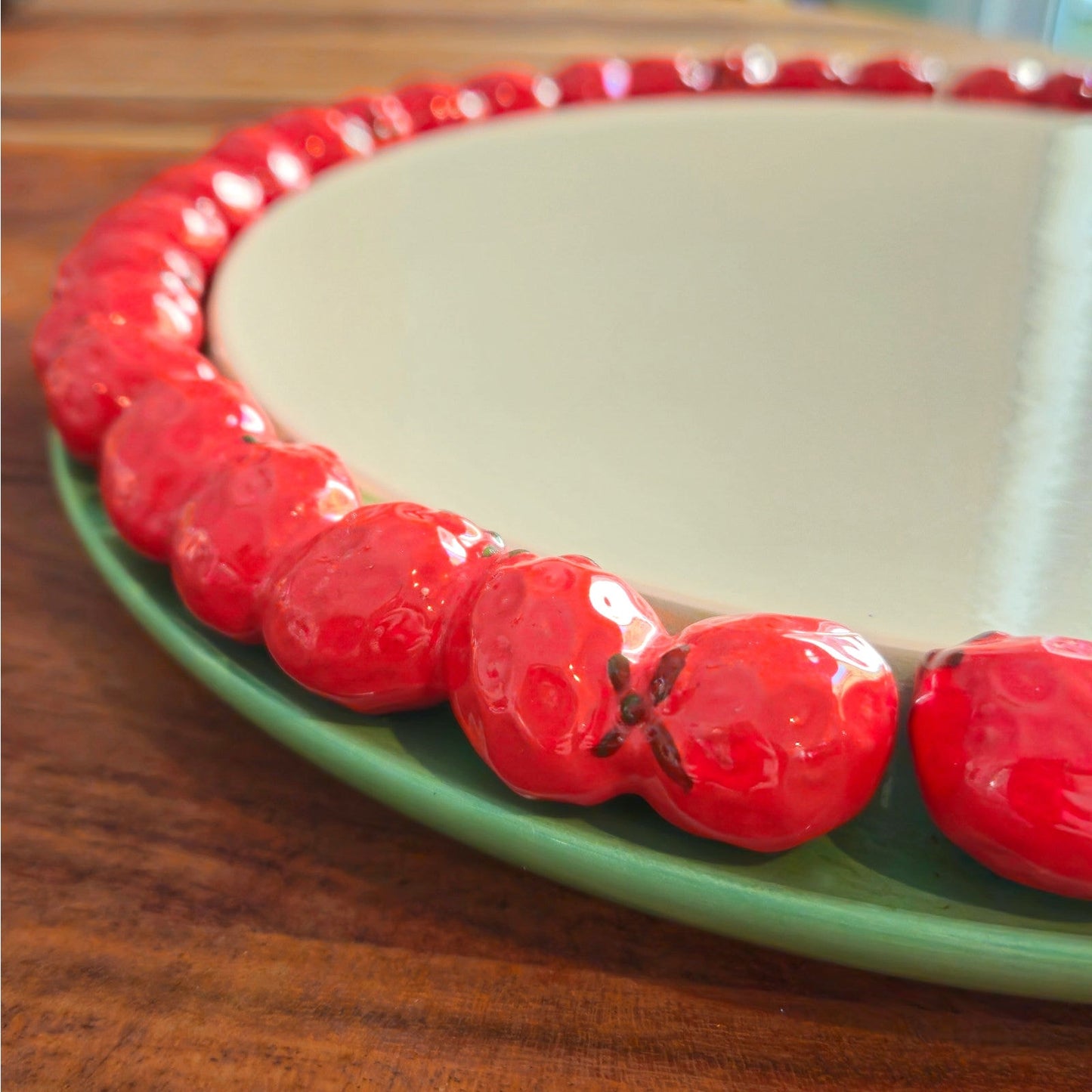 Vintage Shafford Japan Strawberry Cake Plate