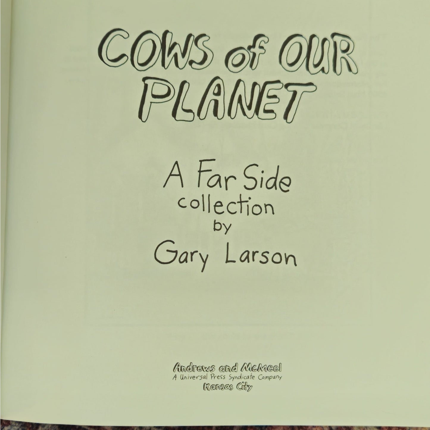 1992 Cows of Our Planet – Gary Larson Far Side Collection