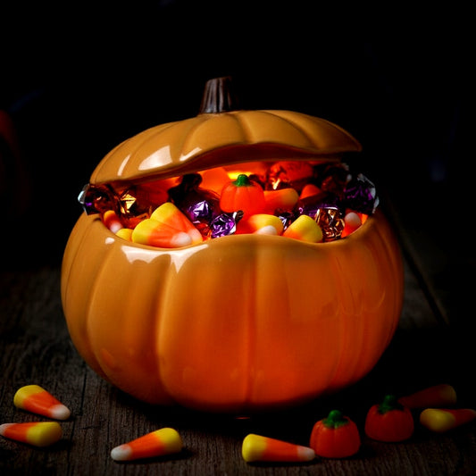 🎃 Williams Sonoma Pumpkin Lidded Bowl – Ceramic Covered Dish – Autumn Serveware