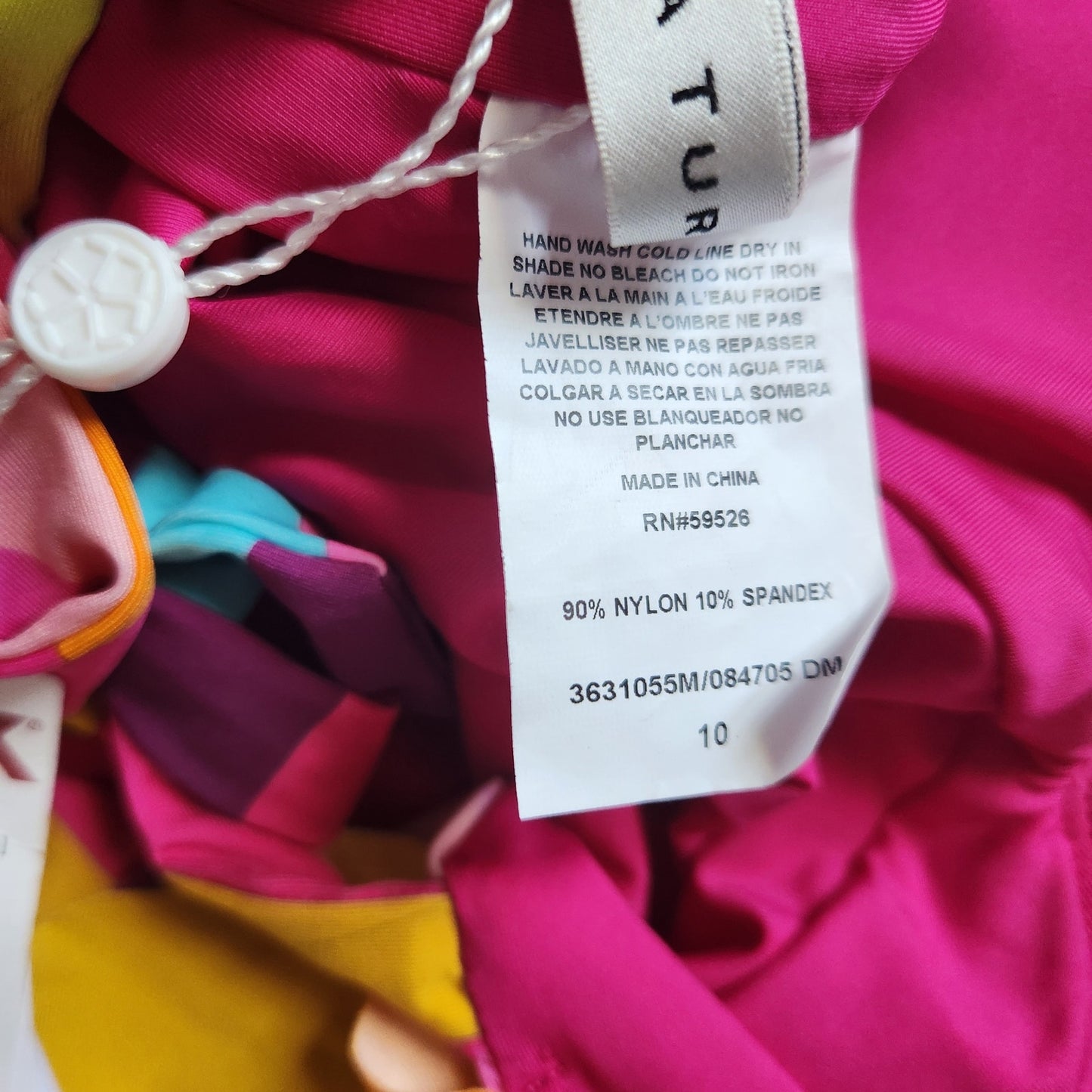 🌺 Trina Turk Women's Fan Faire Ruffle One Piece Swimsuit Size 10 NWT