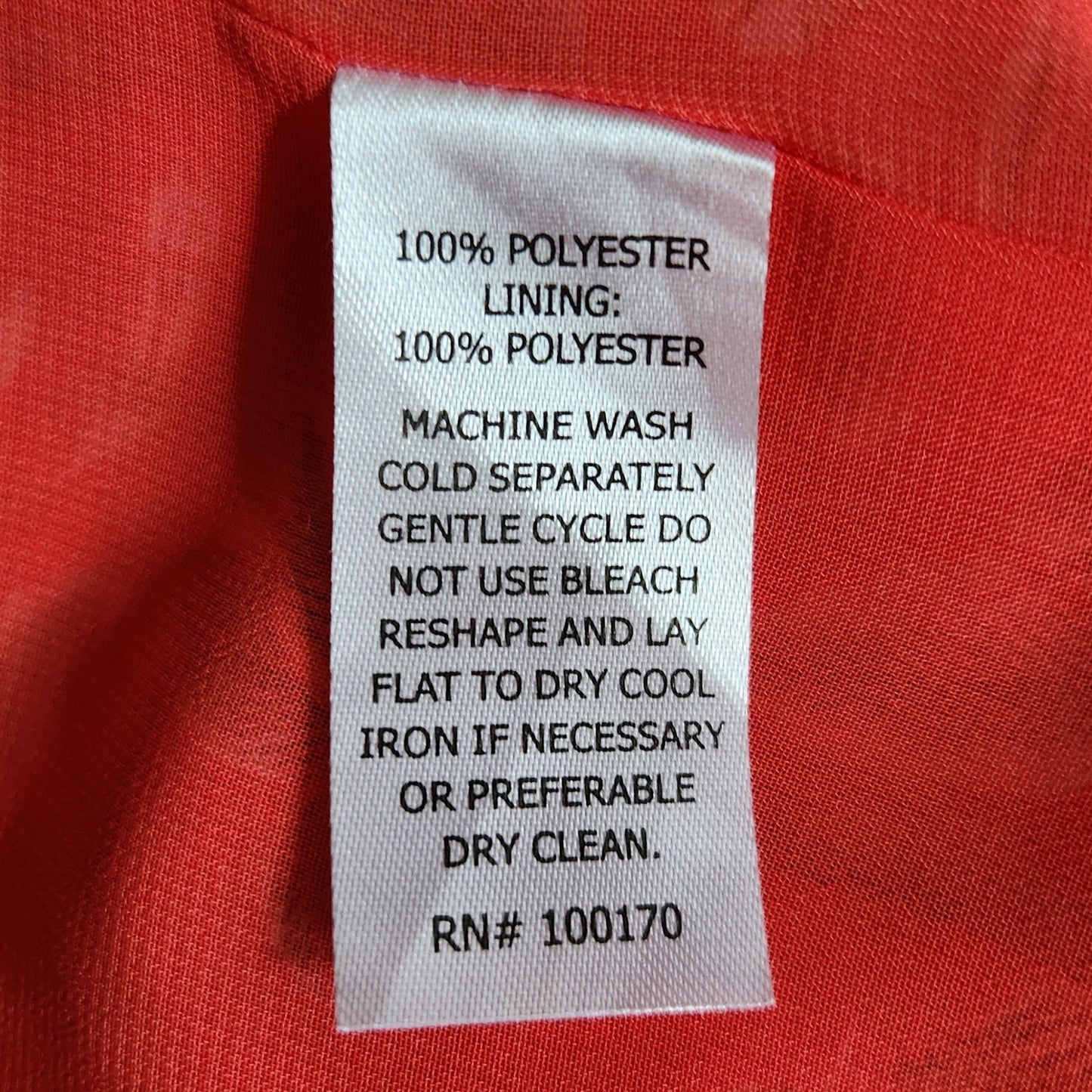 Emma & Olivia Women's Red Cold Shoulder Floral Flutter Sleeve Blouse Size L