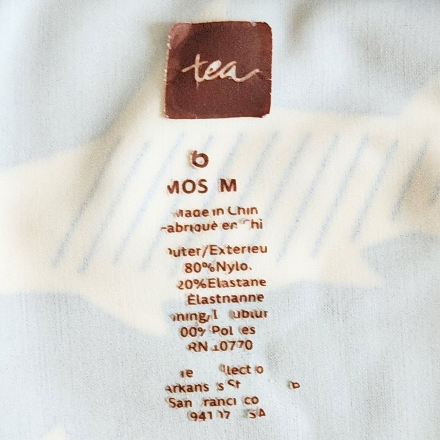 Tea Collection Infant Navy Bkue Shark Rash Guard One Piece Swimsuit Size 6 months