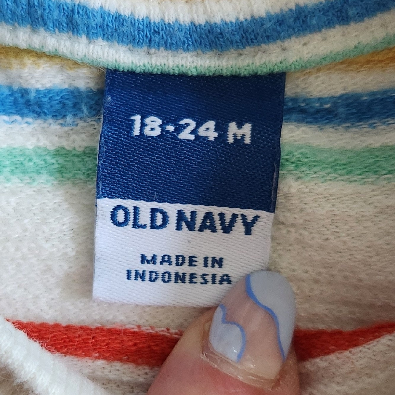 Toddler Outfit Old Navy Rainbow T-shirt & Oshkosh B'gosh Overalls Size 18-24 Mos