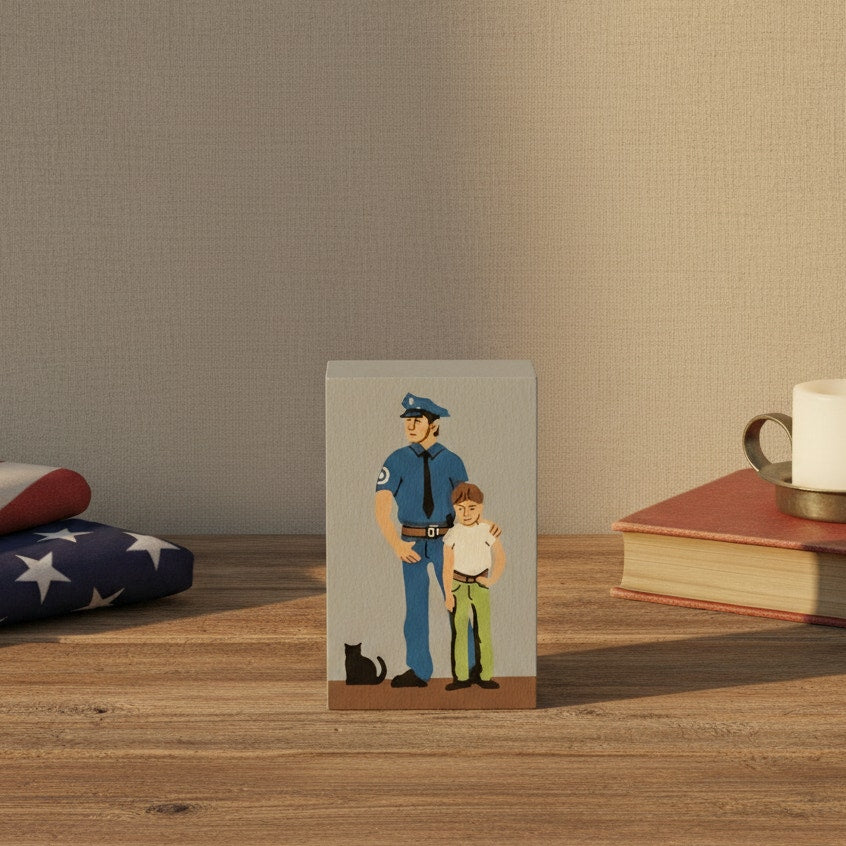 Policeman Shelf Sitter | 2003 Signed by Faline