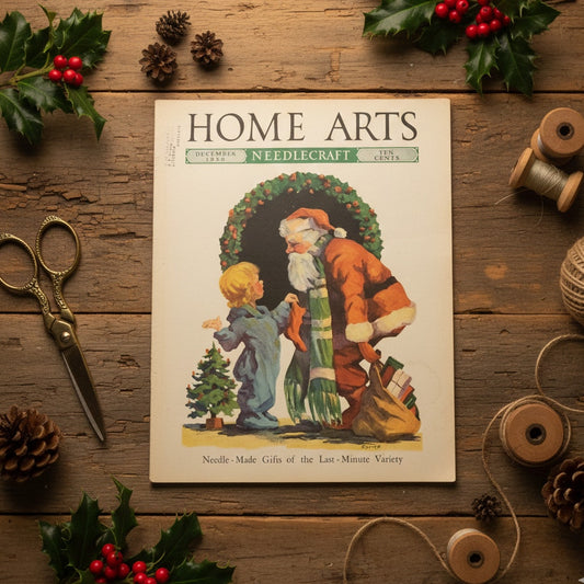 Vintage 1936 Home Arts Needlecraft Magazine – December Christmas Edition