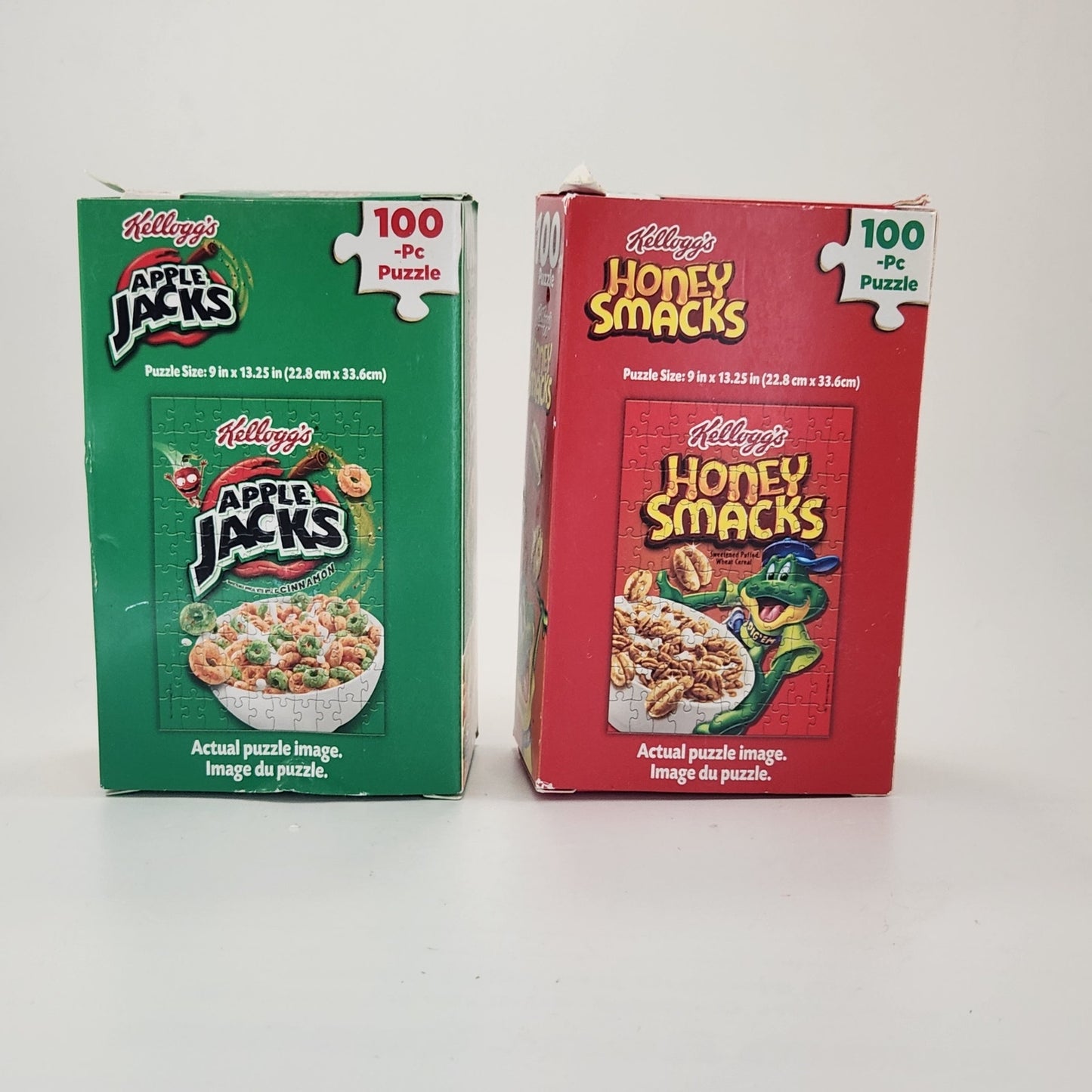 Apple Jacks & Honey Smacks Cereal Box 100-Piece Puzzles –  | Set of 2 | Spin Master
