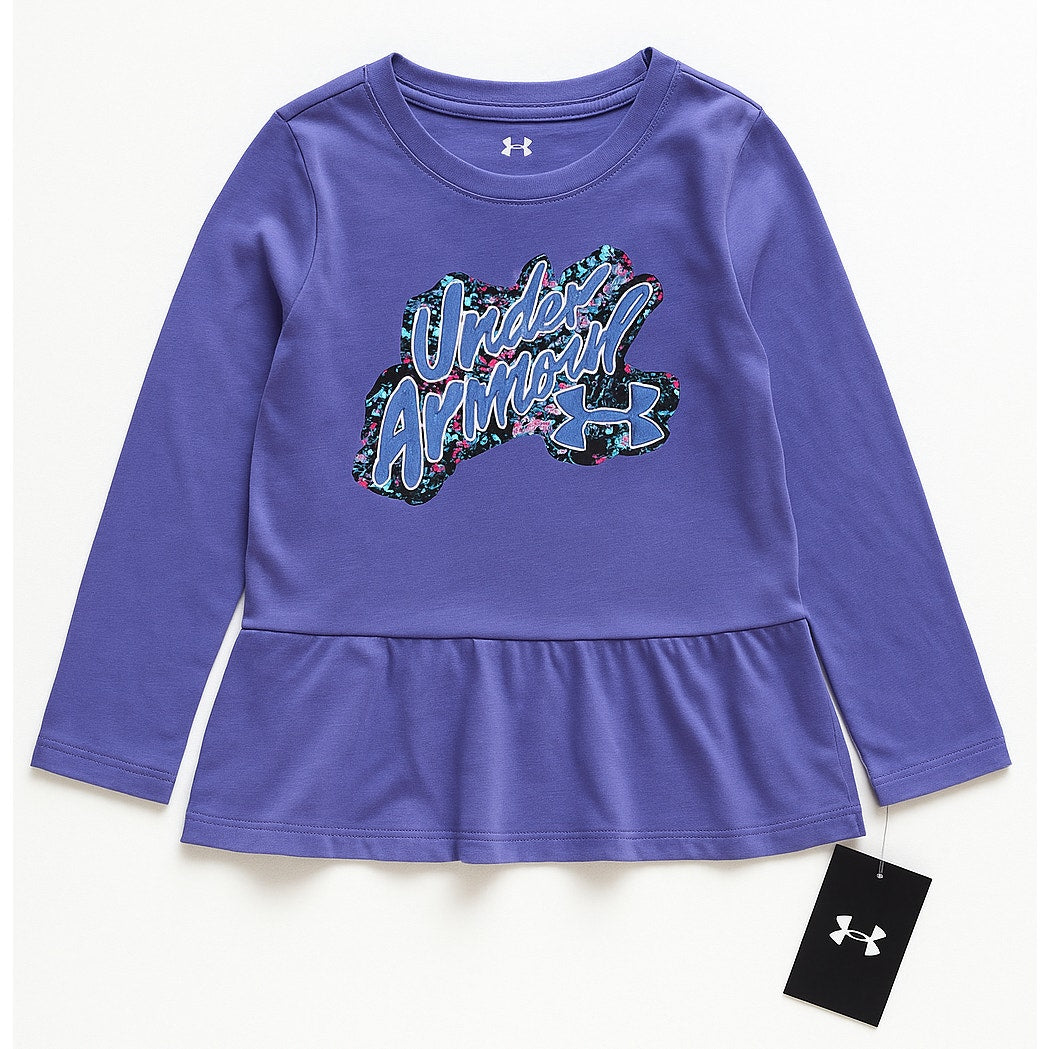 Girls Long Sleeve Peplum Top | Violet Storm | Size 6 NWT