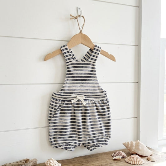 ⚓ Janie and Jack | Merchant Marine Striped Terry Romper | Baby 6-12M