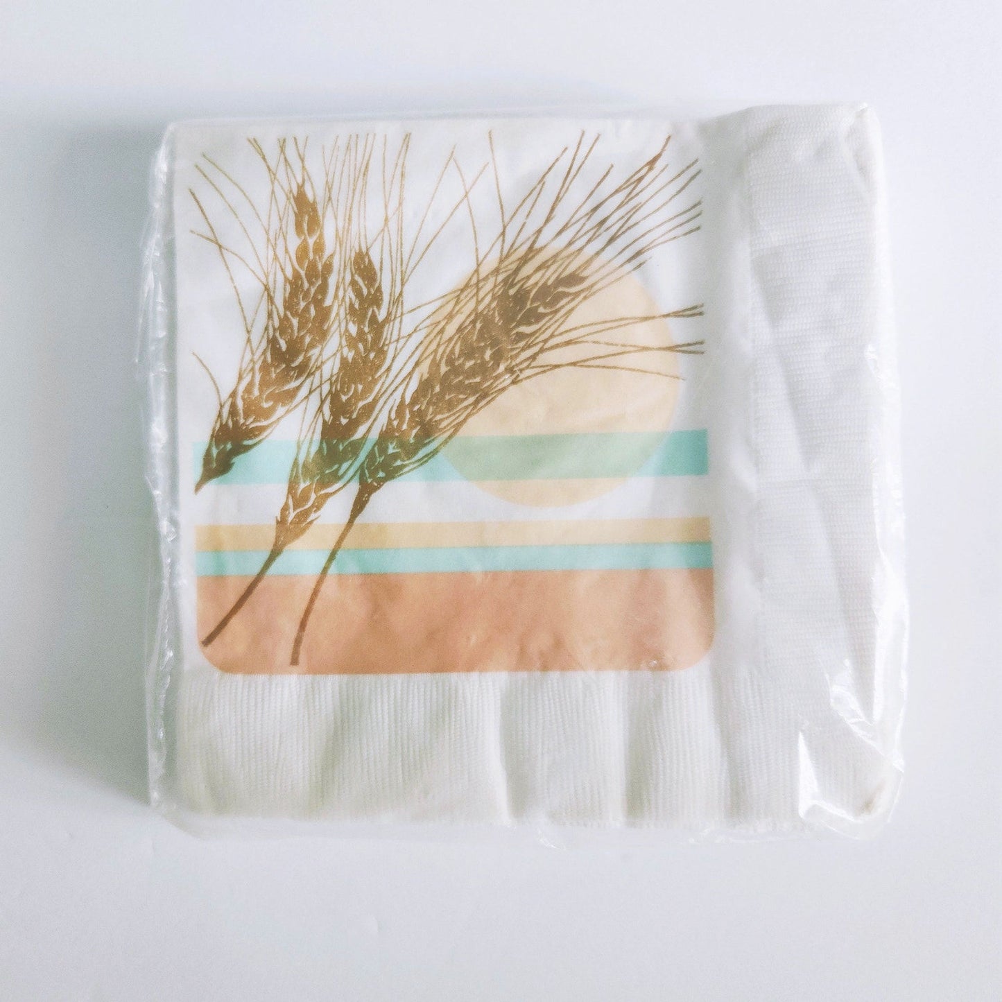 Vintage 1983 Current Wheat Sunset Luncheon Napkins – 24 Ct. 2-Ply – Sealed Package | Home Deor