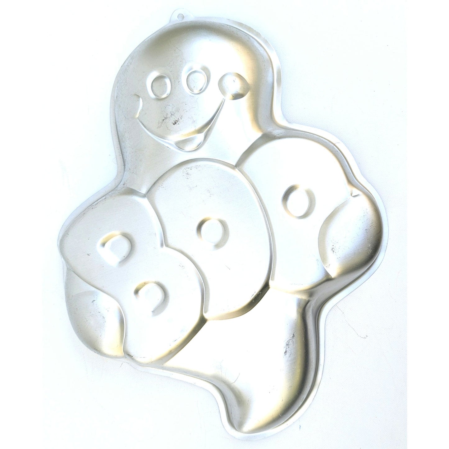 Vintage 1988 Wilton Friendly Ghost Boo Cake Pan Mold | 16” Halloween Cake Tin | Retro Spooky Party Bakeware | Collectible Wilton Cake Pan