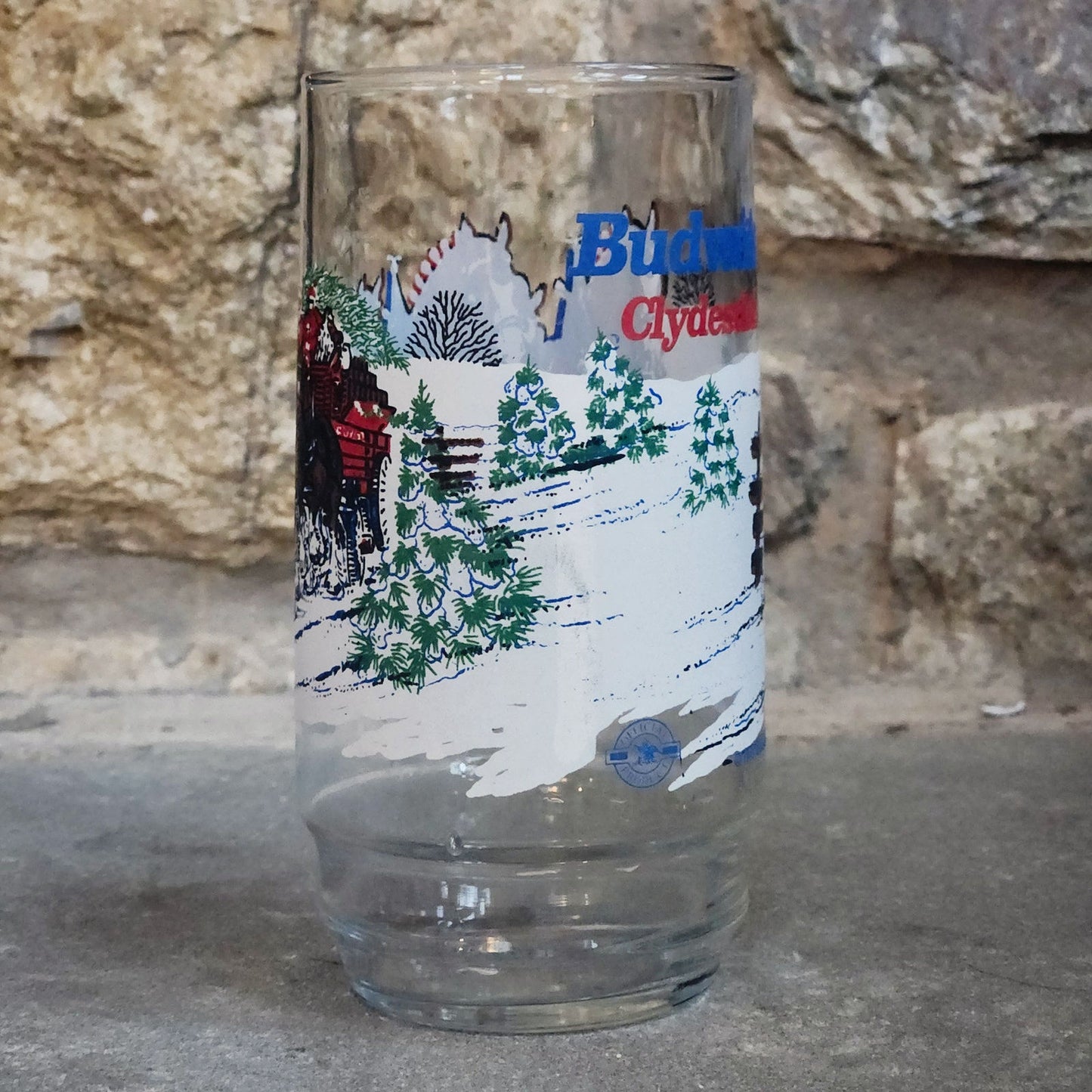 1995 Budweiser “Clydesdales Winter Scene” Highball Glasses – Set of 6