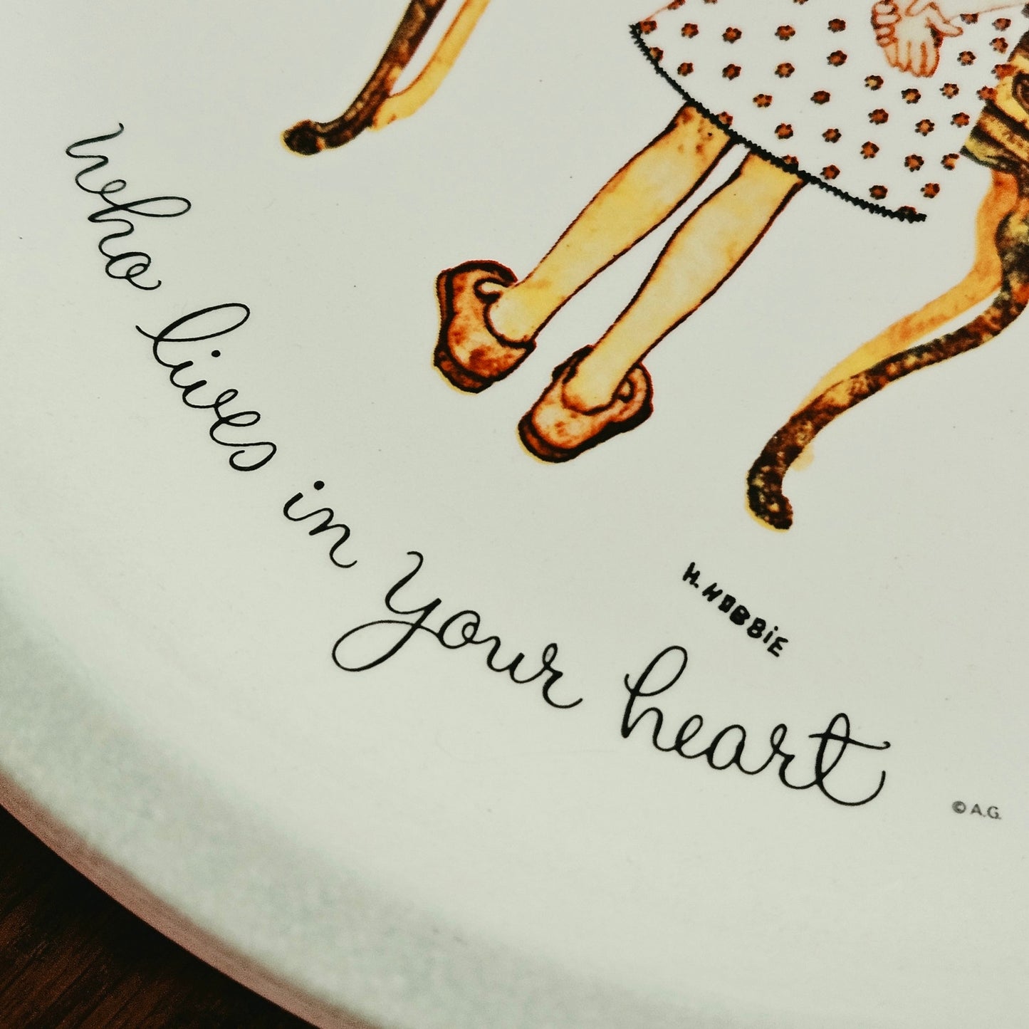 1972 Holly Hobbie Friendship Decorative Plate