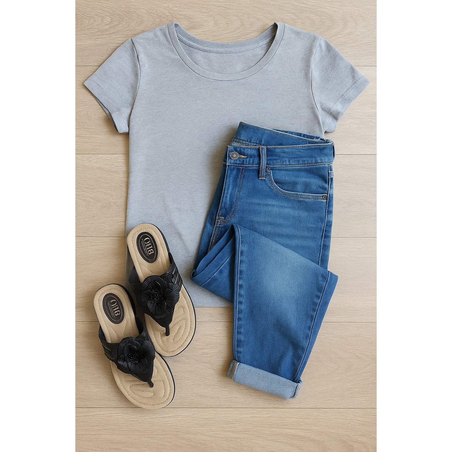 🖤 Cliffs By White Mountain Women’s Black Cynthia Sandals – Memory Foam Comfort – Womens Size 6.5