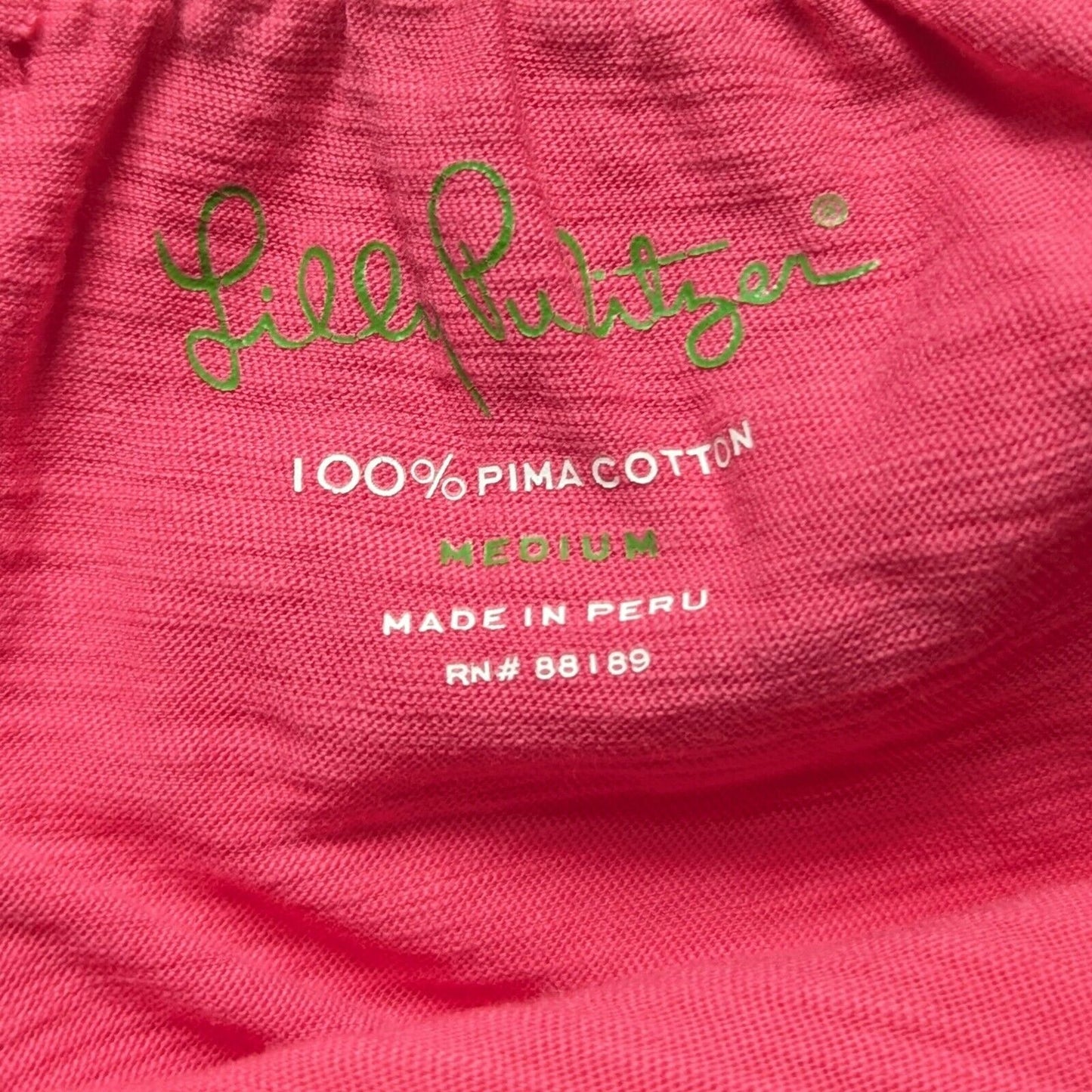 Lilly Pulitzer Wiley Tube Top | Lipstick Pink Ruffle | Pima Cotton | Women's M