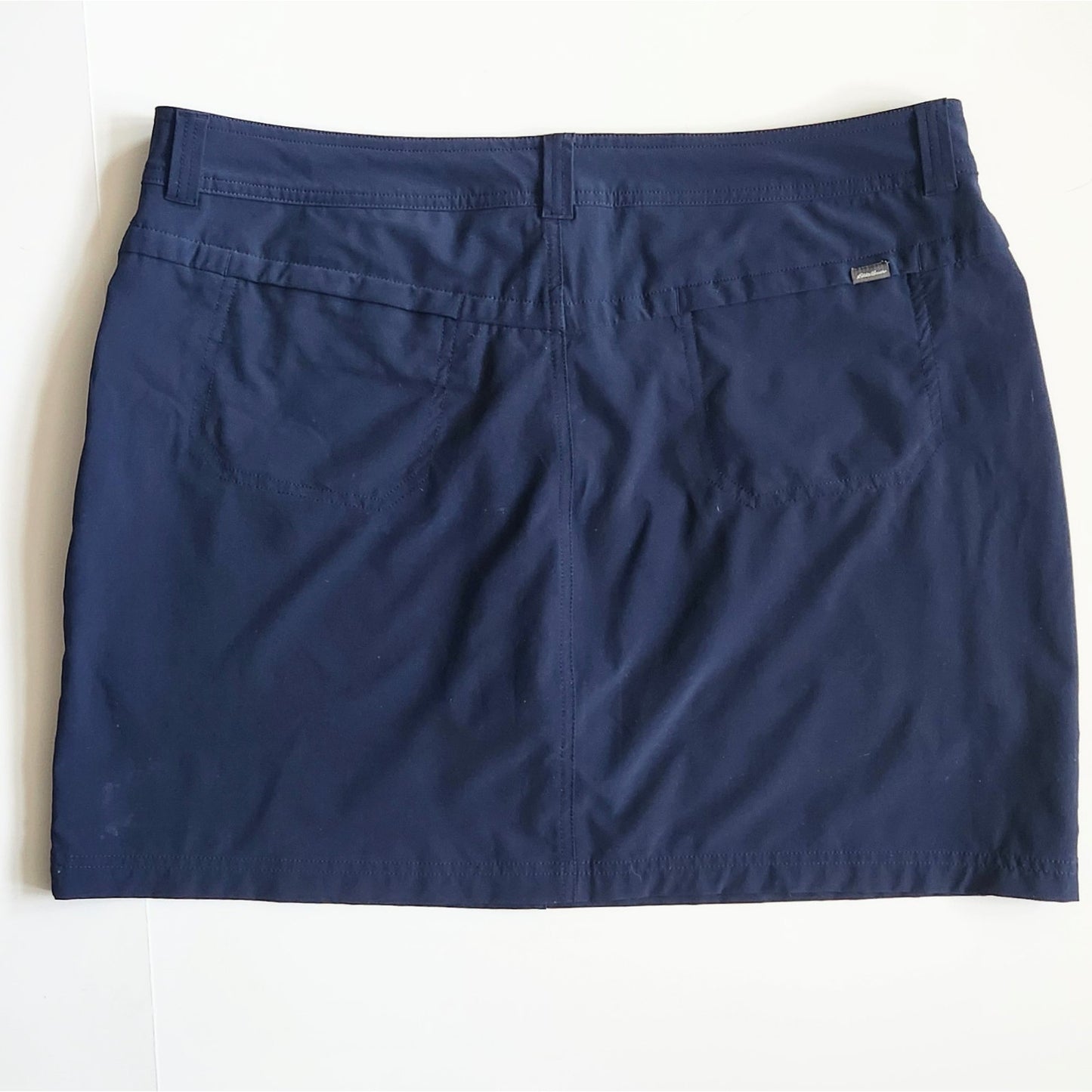 Eddie Bauer Women’s Athletic Golf Skort Navy Blue | Outdoor Hiking Tennis Skirt with Built-In Shorts UPF 50+ | Women's Size 16