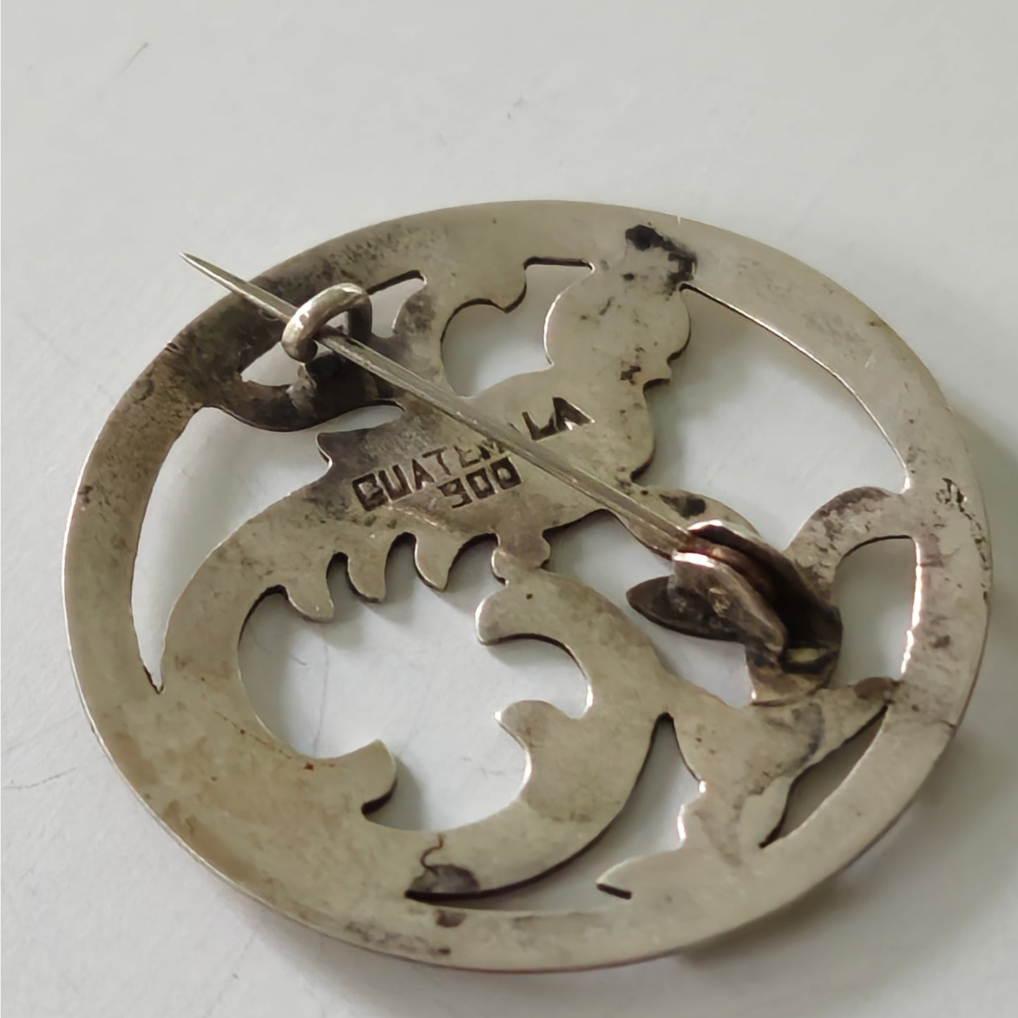 Vintage Guatemalan 900 Silver Bird Brooch