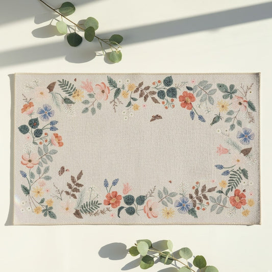 Atelier Collection "Strawberry Fields" Power-Loomed Scatter Rug | 2′3″ × 3′9″ (NWT)