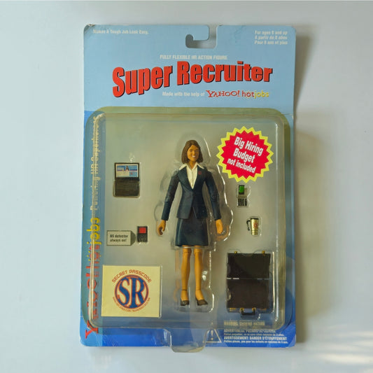 2005 Yahoo! HotJobs Super Recruiter Action Figure | New in Original Packaging | HR Promo Collectible