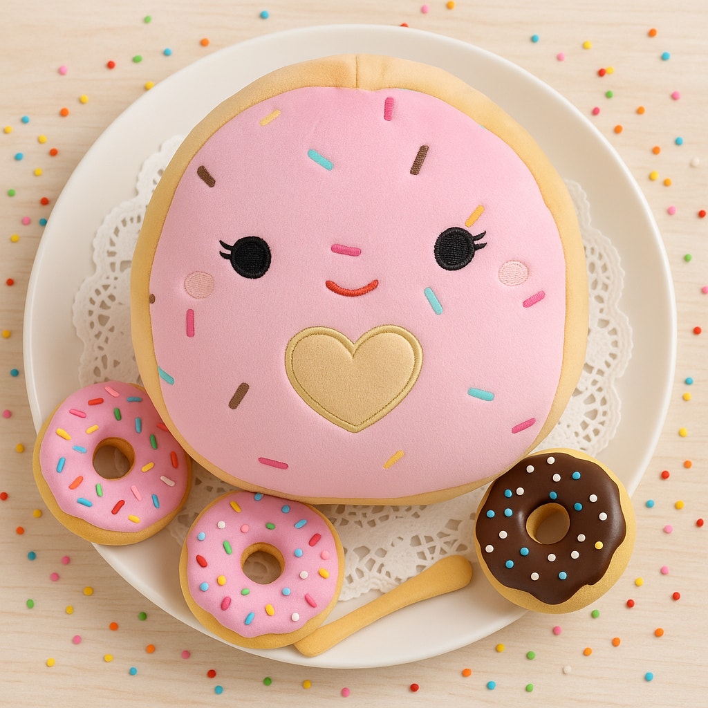 🧁 Squishmallows Dabria the Donut – 8” Plush - Foodie Squad Stuffed Animal Toy