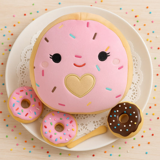 🧁 Squishmallows Dabria the Donut – 8” Plush - Foodie Squad Stuffed Animal Toy