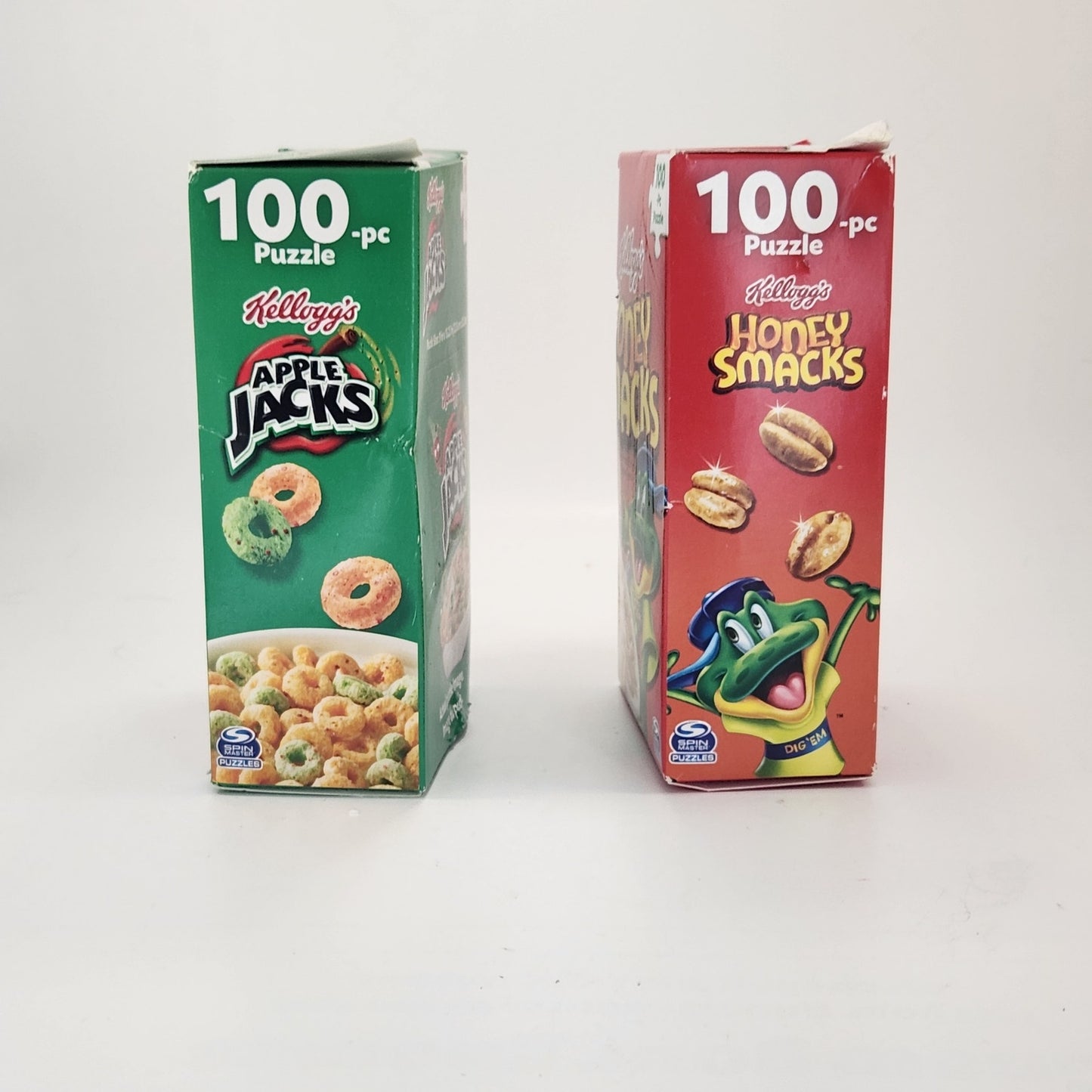 Apple Jacks & Honey Smacks Cereal Box 100-Piece Puzzles –  | Set of 2 | Spin Master