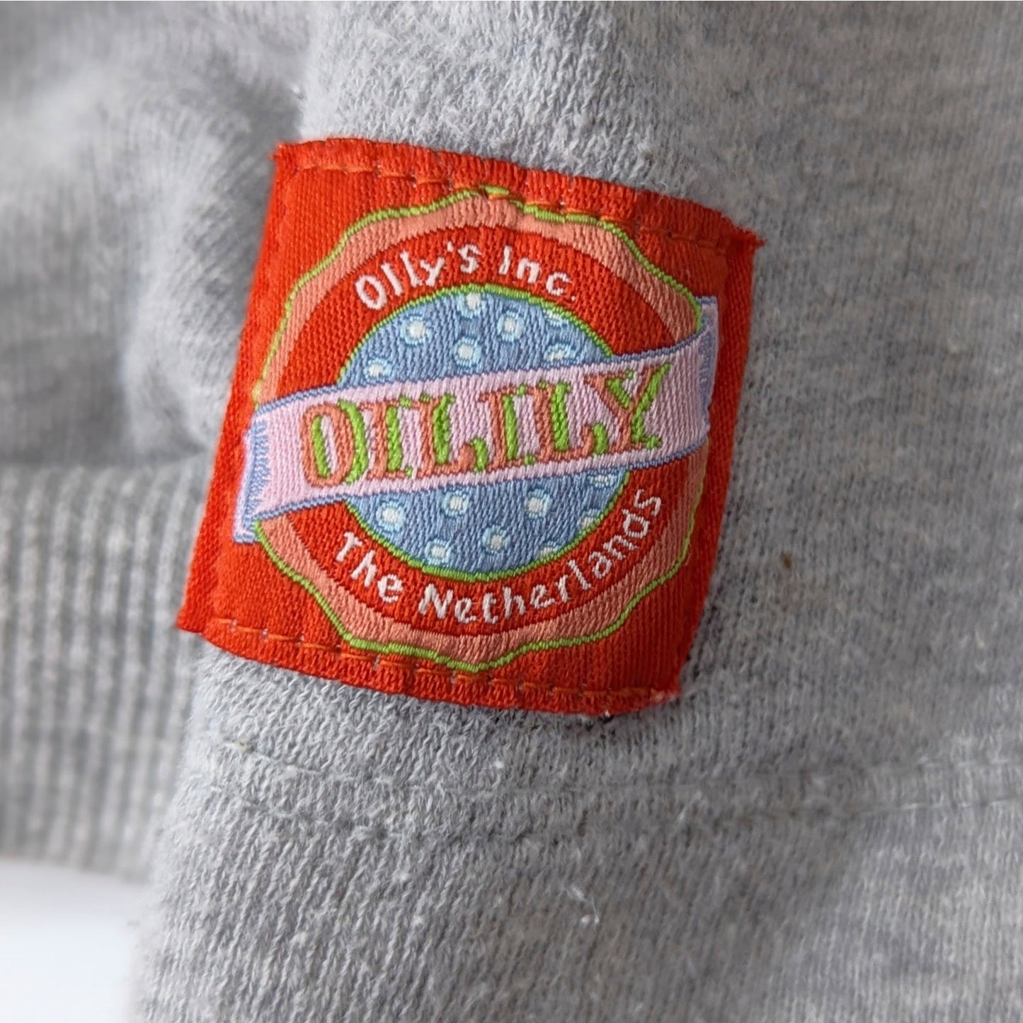 Oilily Believe Sweater Gray Crewneck Girls Size 7 | 122cm Sequins & Embroidery Puff Sleeve Cotton