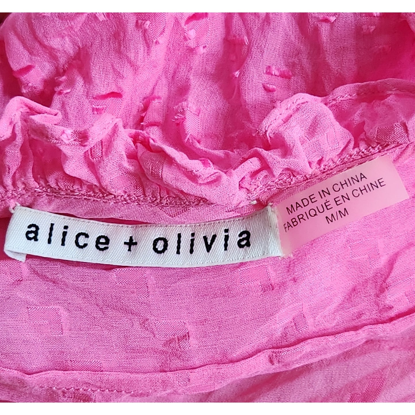 Julius Tier Sleeve Silk Blend Blouse Hot Pink | Women's M