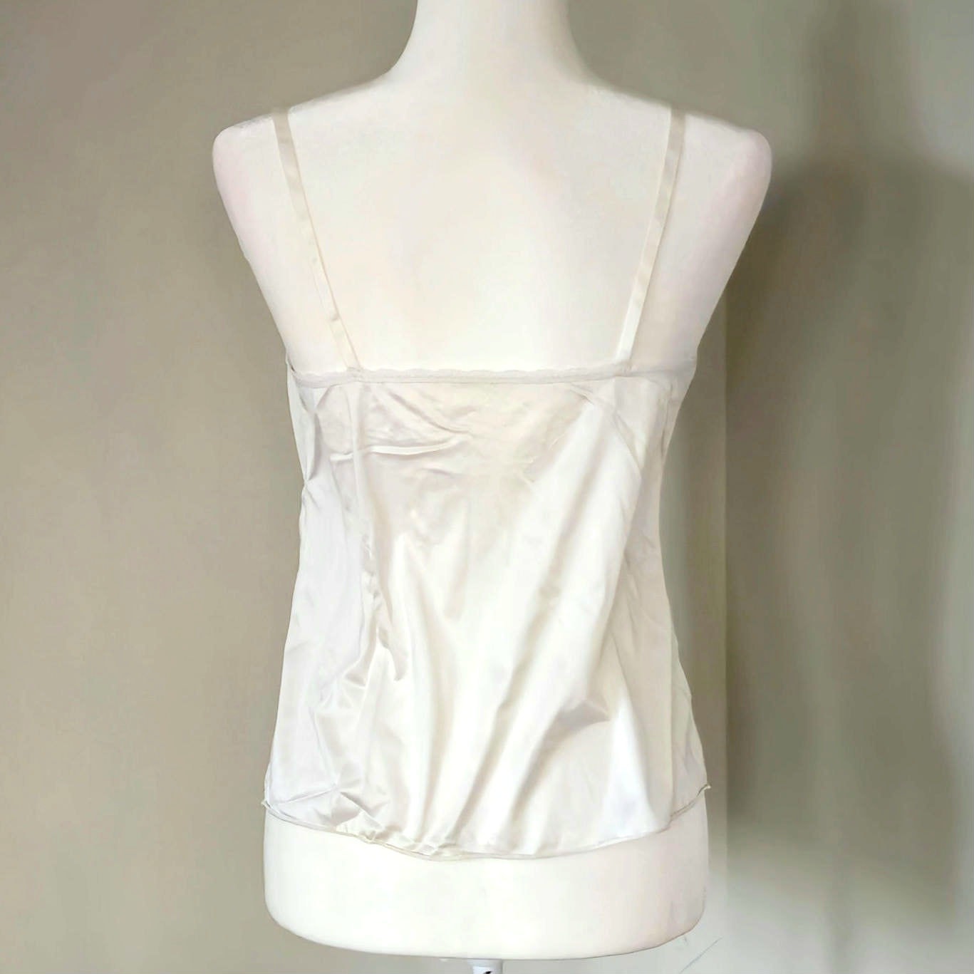 Vintage Vanity Fair Lace-Trim Nylon Camisole (USA Made)