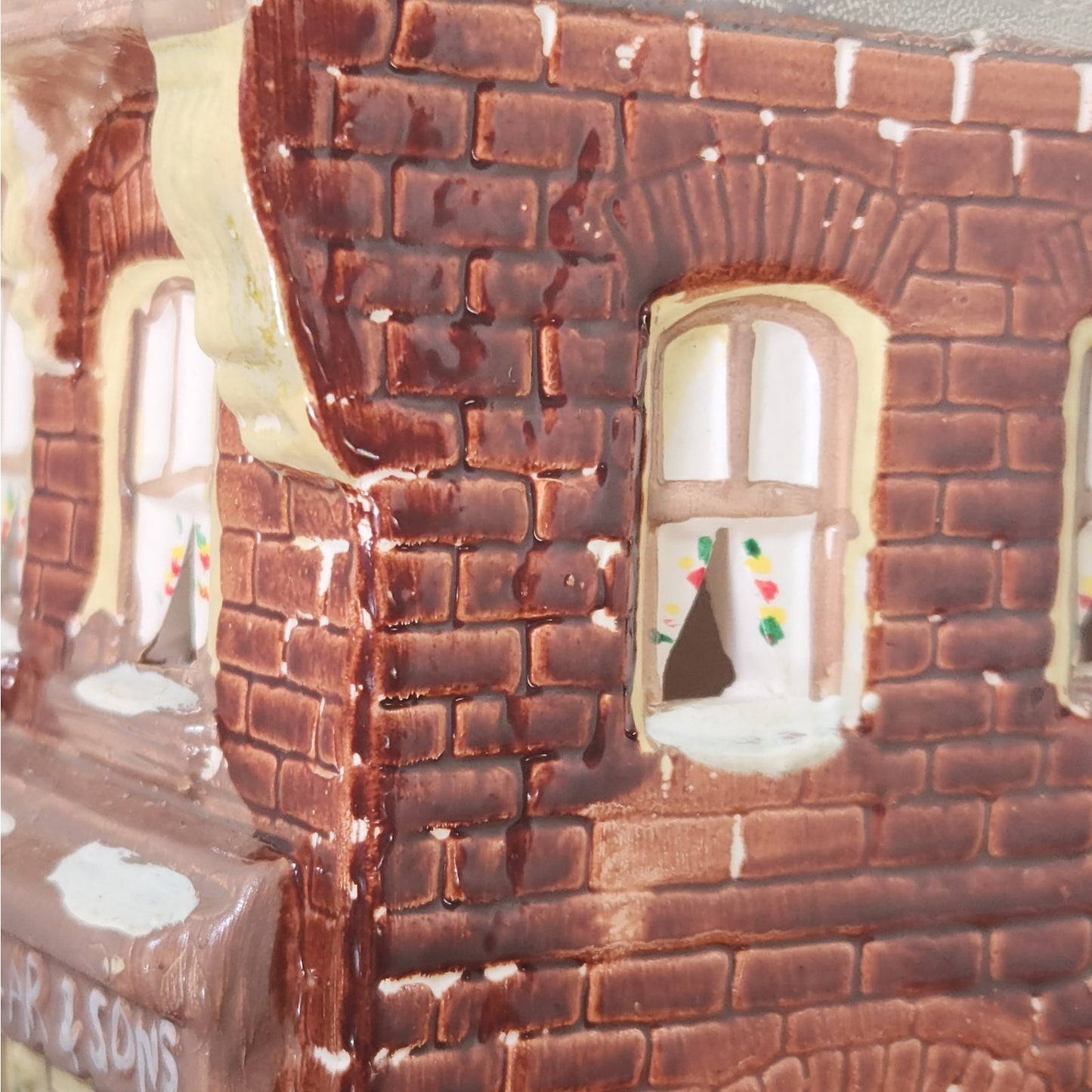 Department 56 Mackellar & Sons Grocery (1984) from Original Snow Village with Working Light Cord
