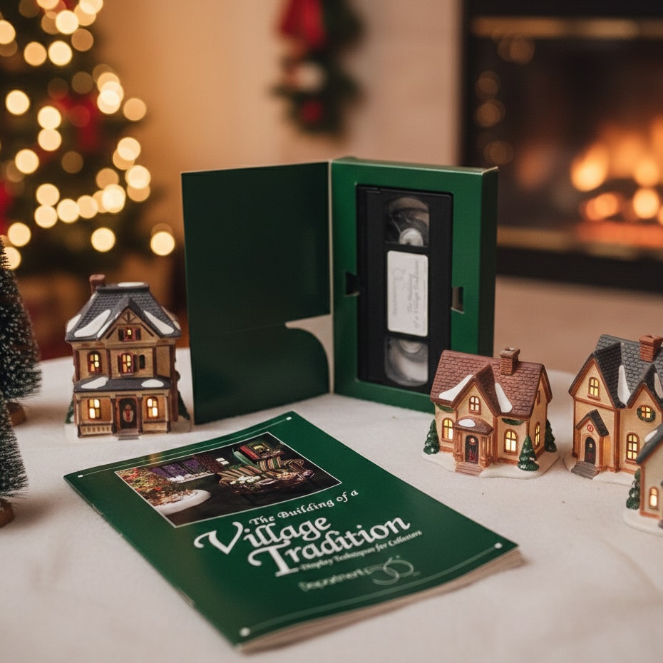 Department 56 “The Building of a Village Tradition” VHS & Booklet (1994) | Display Techniques Guide | D56 Collector Manual | Vintage Video