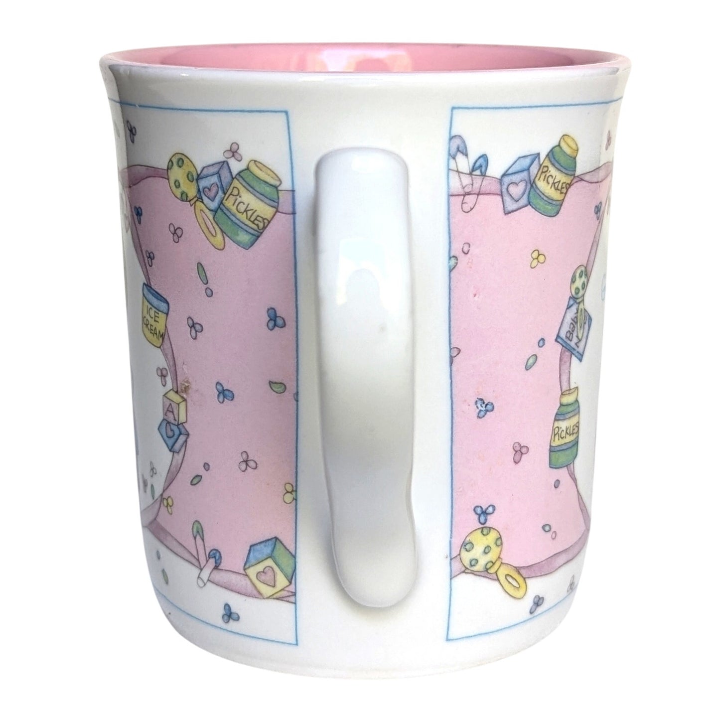Precious Moments Enesco Mug – “The Good Lord Always Delivers” Baby Theme, Vintage 1991 Ceramic Cup, Christian Home Collectible
